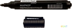 Маркер перманентный Silwerhof ECO пулевидный пиш. наконечник 1-3мм черный