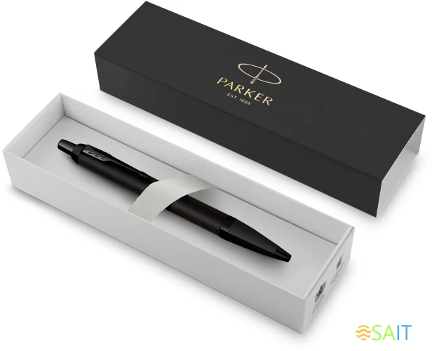 Ручка шариков. Parker IM Achromatic K317 (2127618) Matt Black M син. черн. подар.кор.