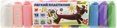 Пластилин легкий Silwerhof Веселые друзья LC12OP-180st 12цв. 15гр. стек 3шт пакет