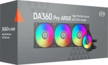 Система водяного охлаждения PcCooler DA360 Pro ARGB Soc-AM5/AM4/1200/1700/1851 черный 4-pin 33.8dB Al 300W Ret (DA360PRO-BKAWXX -GL)