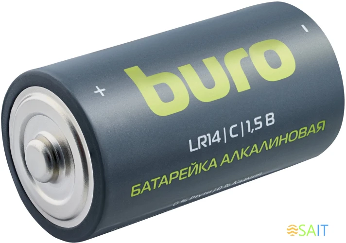 Батарея Buro Alkaline LR14 C 7500mAh (2шт) блистер