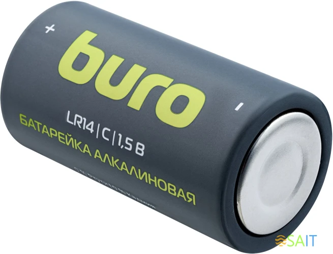 Батарея Buro Alkaline LR14 C 7500mAh (2шт) блистер