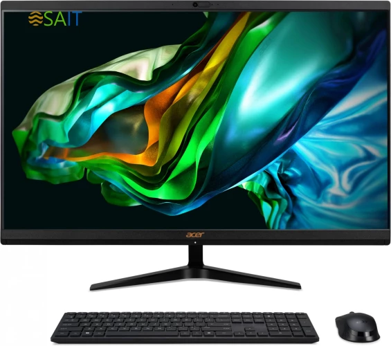 Моноблок Acer Aspire C27-1800 27" Full HD i3 1315U (1.2) 8Gb SSD512Gb UHDG CR Windows 11 Home GbitEth WiFi BT 65W клавиатура мышь Cam черный 1920x1080