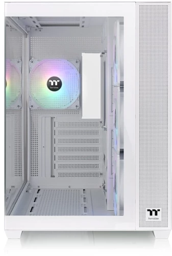 Корпус Thermaltake View 380 TG ARGB Snow белый без БП ATX 6x120mm 2x140mm 1x200mm 2xUSB3.0 audio bott PSU