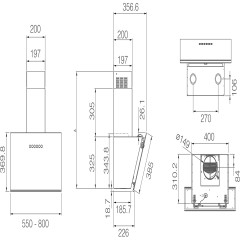 Вытяжка ELICA ELICA JUST DRY BL/A/80-PRF0196641