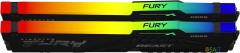 Память DDR5 2x32Gb 5600MHz Kingston KF556C40BBAK2-64 Fury Beast Black RGB RTL Gaming PC5-44800 CL40 DIMM 288-pin 1.25В dual rank с радиатором Ret