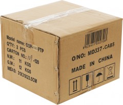 Кабель сетевой Ningbo FTP 4 пары cat.5E solid 0.5мм Cu molded 305м серый