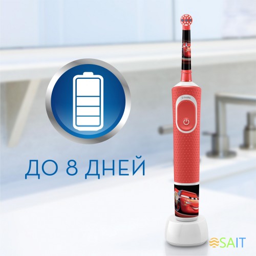 Набор электрических зубных щеток Oral-B Family Edition Pro 1 700+Kids Cars черный/красный