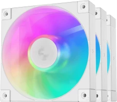 Вентилятор для корпуса Deepcool FD12 ARGB 120х120x25 белый 4-pin 26.9дБ (упак.:3шт) (R-FD12-WHAPN3-G) Ret