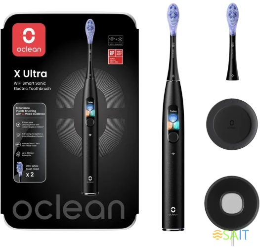 Зубная щетка электрическая Oclean X Ultra V8100 черный