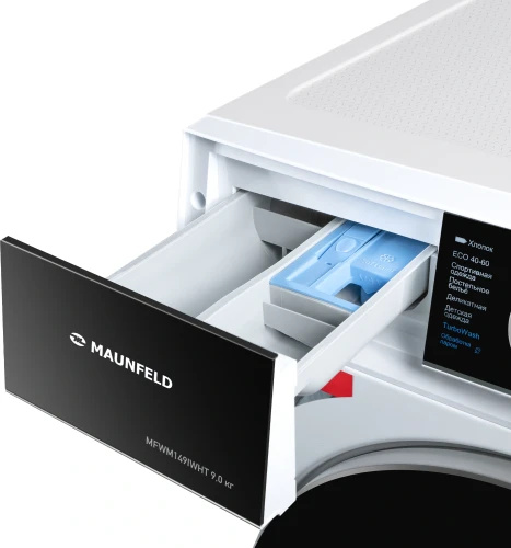 Стиральная машина Maunfeld MFWM149IWHT класс: A+++ загр.фронтальная макс.:9кг белый инвертор