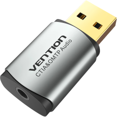 Внешняя звуковая карта Vention USB Серая Vention CDLH0