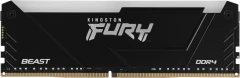 Память DDR4 8GB 3733MHz Kingston KF437C19BB2A/8 Fury Beast RGB RTL Gaming PC4-29900 CL19 DIMM 288-pin 1.35В single rank с радиатором Ret