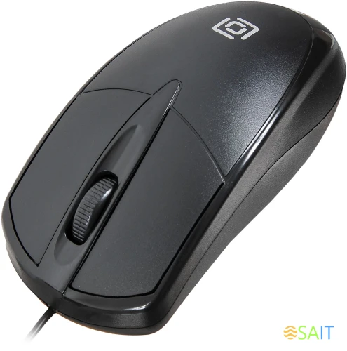 Мышь Оклик 125M черный оптическая 1200dpi USB 3but (1175317)