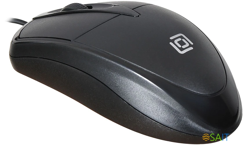 Мышь Оклик 125M черный оптическая 1200dpi USB 3but (1175317)