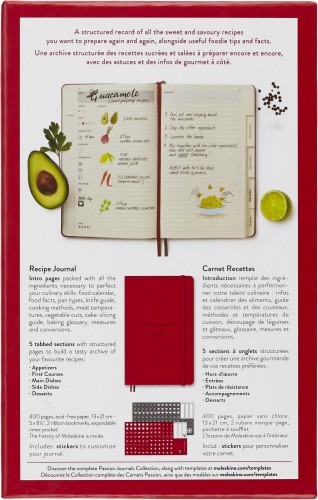 Блокнот Moleskine PASSION RECIPE PASRECP Large 130х210мм 400стр. подар.кор. красный