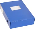 Короб архивный вырубная застежка Бюрократ -BA100/08BLUE пластик 0.8мм корешок 100мм 330x245мм синий