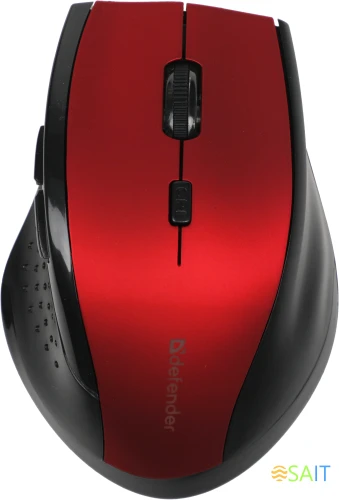 Мышь Defender Accura MM-365 красный оптическая 1600dpi беспров. USB 5but (52367)