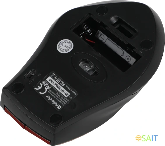 Мышь Defender Accura MM-365 красный оптическая 1600dpi беспров. USB 5but (52367)