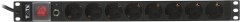 Блок распределения питания Lanmaster TWT-PDU19-16A8P-1.8 гор.размещ. 8xSchuko базовые 16A Schuko 1.8м