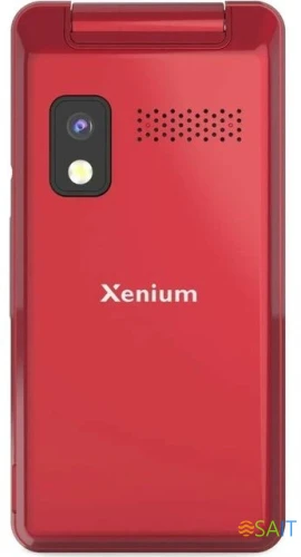 Мобильный телефон XENIUM X600 красный раскладной 2Sim 2.8" 240x320 Nucleus 0.3Mpix GSM900/1800 MP3 FM microSD max32Gb