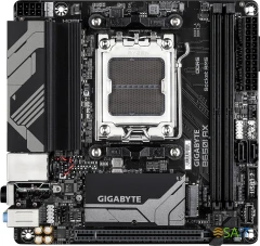 Материнская плата Gigabyte B650I AX SocketAM5 AMD B650 2xDDR5 mini-ITX AC`97 8ch(7.1) 2.5Gg RAID+HDMI+DP
