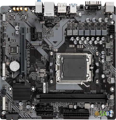 Материнская плата Gigabyte A620M S2H SocketAM5 AMD A620 mATX AC`97 8ch(7.1) GbLAN RAID+VGA+HDMI+DP