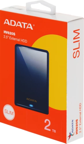 Жесткий диск A-Data USB 3.1 2Tb AHV620S-2TU31-CBL HV620S 2.5" синий