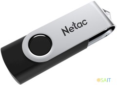 Флеш Диск Netac 64GB U505 NT03U505N-064G-30BK USB3.0 черный/серебристый
