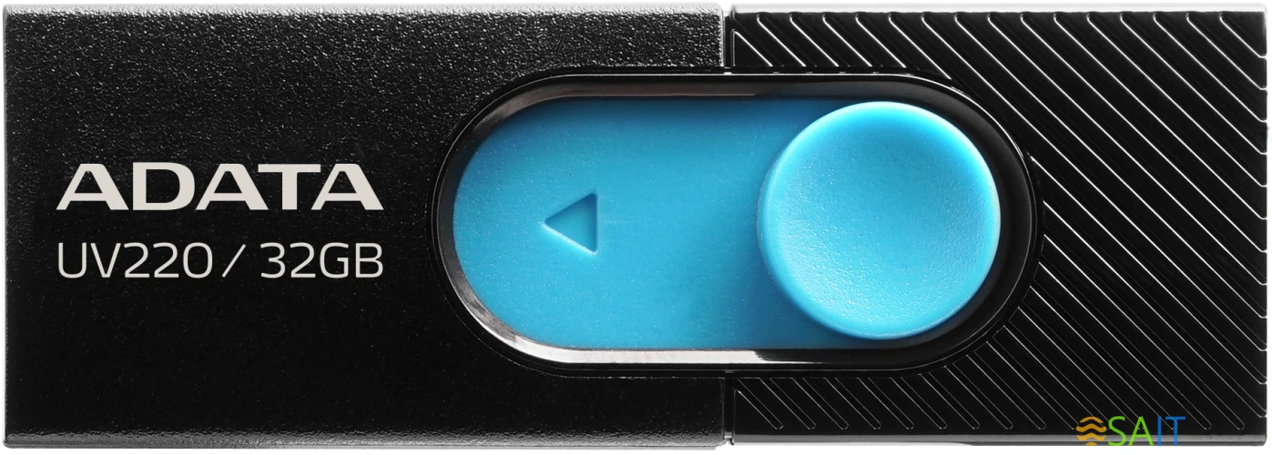 Флеш Диск A-Data 32Gb UV220 AUV220-32G-RBKBL USB2.0 черный/синий