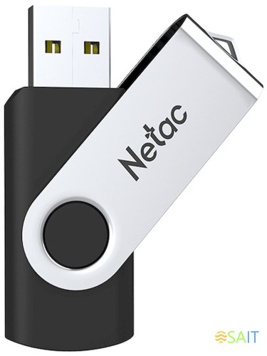 Флеш Диск Netac 16GB U505 NT03U505N-016G-20BK USB2.0 черный/серебристый