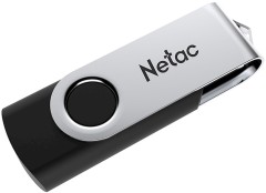 Флеш Диск Netac 16GB U505 NT03U505N-016G-20BK USB2.0 черный/серебристый