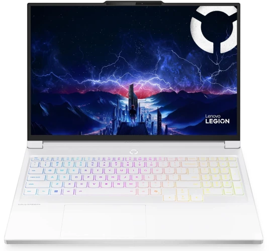 Ноутбук Lenovo Legion 7 16IAX10 Core Ultra 9 275HX 32Gb SSD1Tb NVIDIA GeForce RTX 5070 8Gb 16" OLED WQXGA (2560x1600) без ОС white WiFi BT Cam (83KY0054RK)