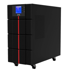 ИБП Powercom MAC-10K, двойного преобразования, 10KВА, 10KВт, LCD, Tower, 8 розеток IEC320 C13 с резервным питанием, 2 розетки C19, клеммная колодка, USB, RS-232, слот под SNMP карту, EPO, защита RJ45, ШхГхВ 257х590х570мм., вес 88.4кг. Powercom UPS MAC-10K