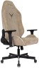 Кресло игровое Knight N1 Fabric бежевый Light-21 с подголов. крестов. металл