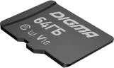 Флеш карта microSDXC 64GB Digma CARD10 V10 + adapter