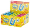 Точилка для карандашей ручная Deli ER00200 PoP 1 отверстие пластик ассорти дисплей