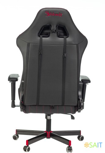 Кресло игровое A4Tech Bloody GC-990 черный/красный эко.кожа крестов. металл