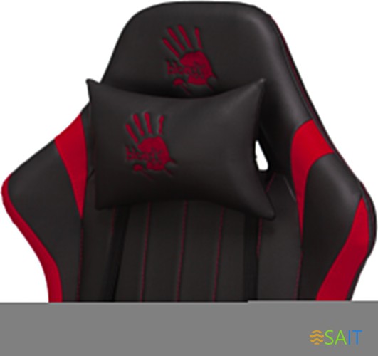 Кресло игровое A4Tech Bloody GC-990 черный/красный эко.кожа крестов. металл
