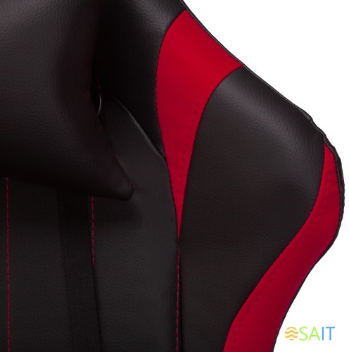 Кресло игровое A4Tech Bloody GC-990 черный/красный эко.кожа крестов. металл