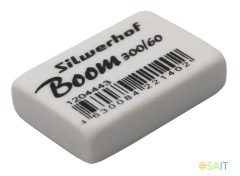 Ластик Silwerhof Boom 300/60 181147 31х21х8мм каучук термопластичный белый