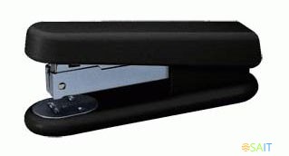 Степлер ручной Kw-Trio 5280BLCK N10 (10листов) встроенный антистеплер черный 50скоб металл/пластик закрытый