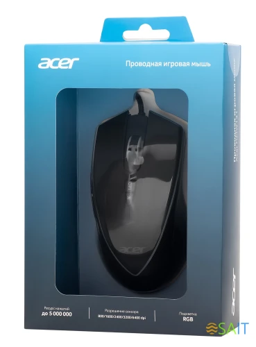Мышь Acer OMW131 черный оптическая 6000dpi USB 6but (ZL.MCEEE.015)