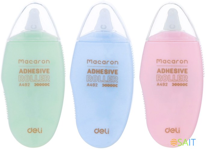 Клеющий роллер Deli EA49201 прозрачный блистер 6мм x 8м Macaron
