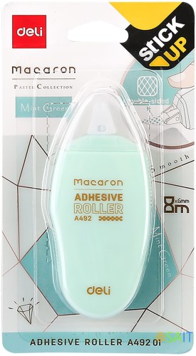 Клеющий роллер Deli EA49201 прозрачный блистер 6мм x 8м Macaron