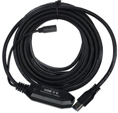 Кабель-адаптер VCOM USB 2.0 Type-AM - USB 2.0 Type-AF 5м