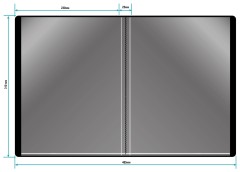 Папка с 20 прозр.вклад. Бюрократ DeLuxe DLV20BBERRY A4 пластик 0.7мм черничный