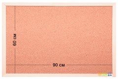 Доска пробковая Cactus CS-CWBD-60X90 пробковая коричневый 60x90см деревянная рама пробка