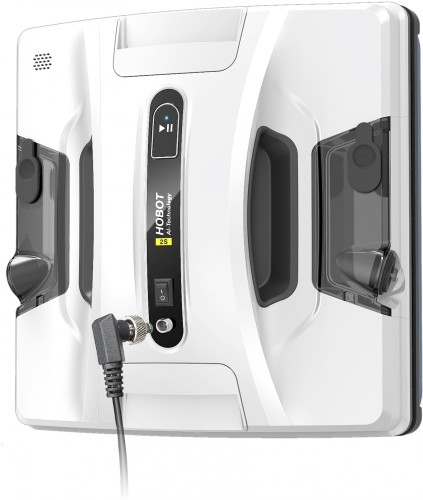 Мойщик окон Hobot 2S Ultrasonic шир.скреб.:240мм пит.:от сети белый