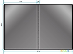 Папка с 10 прозр.вклад. Бюрократ -BPV10BLACK A4 пластик 0.6мм торц.карм с бум. встав черный